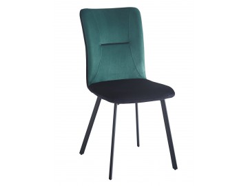 Čalouněná židle VLADO zelená/černá