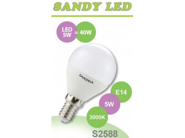SANDRIA LED žárovka E14 S2588 SANDY LED E14 B45 5W SMD 3000K
