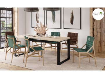 Jídelní rozkládací stůl AVARI 140x80 cm dub sonoma