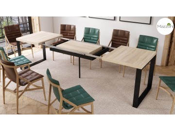 Jídelní rozkládací stůl AVARI 140x80 cm dub sonoma