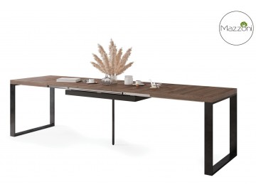 Jídelní rozkládací stůl AVARI 140x80 cm dub hnědý