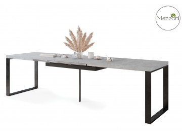 Jídelní rozkládací stůl AVARI 140x80 cm beton ateliér světlý