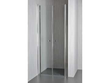ARTTEC Dvoukřídlé sprchové dveře do niky SALOON 100 - 105 cm čiré sklo