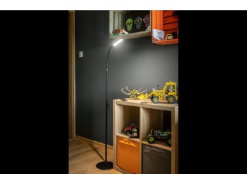GTV LED podlahová lampa LP-YORK10W-10-DEC Stojací lampa YORK černá, 10 W,
