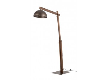 TK Lighting Podlahová lampa 6319 OSLO hnědá, tmavé dřevo