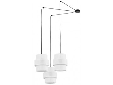 TK Lighting Závěsné svítidlo na lanku 5975 CALISTO bílá