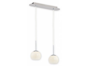 Lemir Závěsné svítidlo na lanku O2542 W2 KRE Colours závěs 2, chrom + krémov
