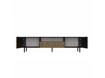 TV stolek Karis 160-L černá/dub artisan