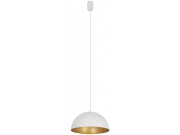 Nowodvorski Lighting Závěsné svítidlo na lanku 10701 HEMISPHERE SUPER S WHITE-GOLD