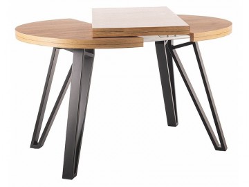 Jídelní stůl rozkládací GALY 100 (100-168), barva dub artisan/černá