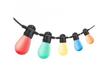 Ecolite Párty řetěz EUS14 RGB řetěz LED, 15x0,6W, IP65, 14m+7,5m