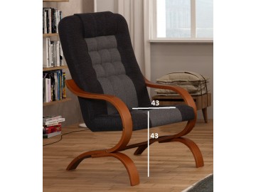 Křeslo GATSBY I28/I22 wenge