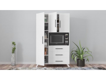 KAMULA multifunkční skříň, bílá