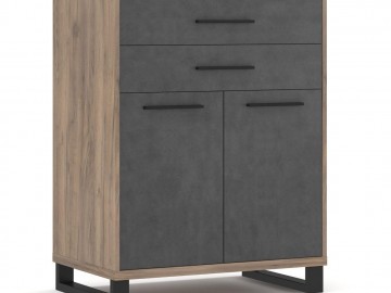 Komoda 2D2S ROSOLINI barva dub tabaco/matera