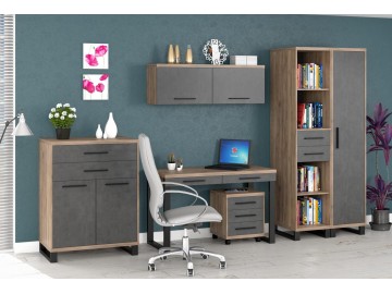 Komoda 2D ROSOLINI barva dub tabaco/matera