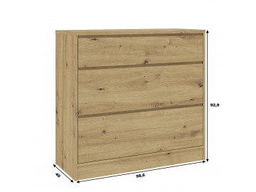 Komoda široká 3S BURELA dub artisan