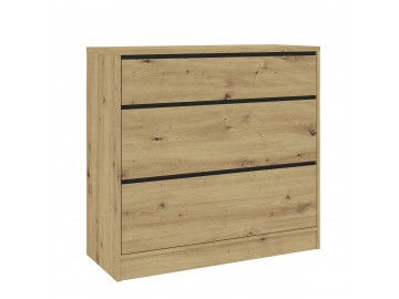 Komoda široká 3S BURELA dub artisan/antracit