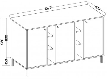 Komoda Tomila 823/2 béžová