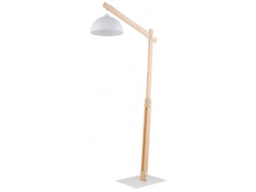 TK Lighting Podlahová lampa 5592 OSLO bílá, světlé dřevo