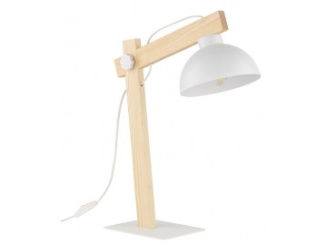 TK Lighting Lampička 5347 OSLO bílá, světlé dřevo