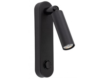 TK Lighting Nástěnné svítidlo 6621 ENZO černá s vypínačem