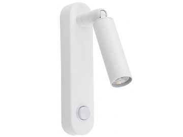TK Lighting Nástěnné svítidlo 6620 ENZO bílá s vypínačem