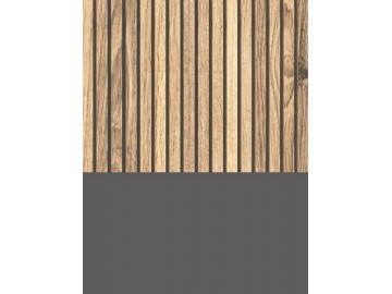 Komoda SALEMI 1D3S šedá/dub přírodní