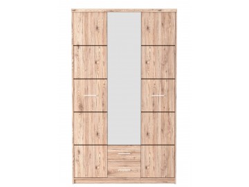 Šatní skříň 3D2S SILVAN barva dub san remo light