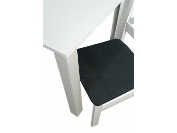 Jídelní sestava 2+1 TOMEK 70x70 cm bílá/potah Moric 8