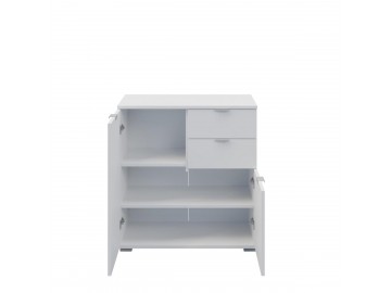 Komoda 2D2S nízká BORJA bílá