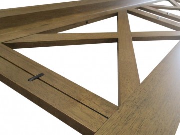 Postel + 2ks noční stolek TEXAS II 180x200 cm barva teak