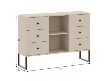 Komoda 6S MAIOR kašmír