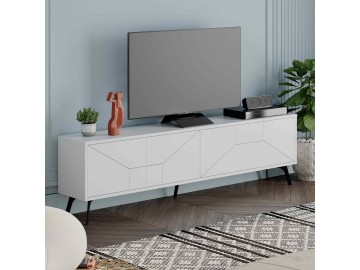 EUDORA, TV stolek, bílý