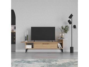 ARIADNA, TV stolek, dub / bílý Carrara