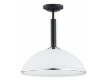 Lemir Stropní svítidlo O2921 W1 CZA + CH Lava závěs 1, černá matná + chrom