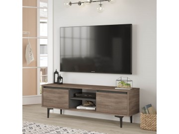 ASPERE TV skříňka, ořech Cura + antracit