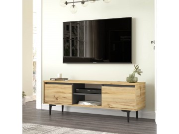 ASPERE TV skříňka, dub Left + antracit