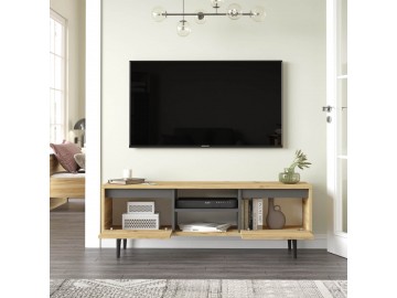 ASPERE TV skříňka, dub Left + antracit