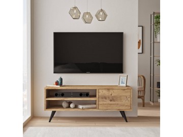 BUGAR TV stolek na nožkách,  barva borovice
