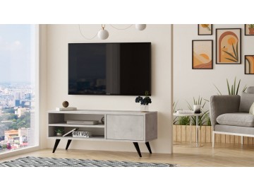 BUGAR TV stolek na nožkách, barva šedý kámen