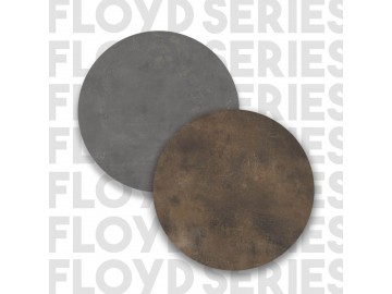 HELME TV stolek, barva beton  + bronz patara