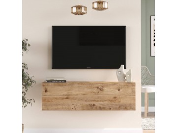INDRE závěsný TV stolek, barva borovice