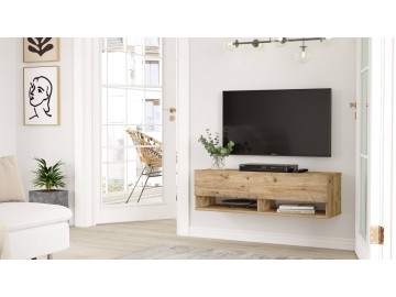 IMAVERE závěsný TV stolek, barva borovice