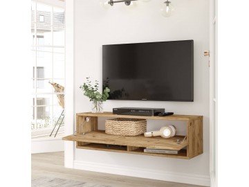 IMAVERE závěsný TV stolek, barva borovice