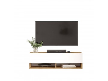 IMAVERE závěsný TV stolek, barva borovice + bílá