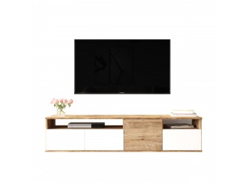 MANDRA TV skříňka, barva borovice + bílá