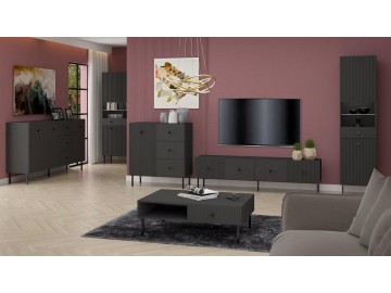 Komoda 1D3S ALMONTE antracit