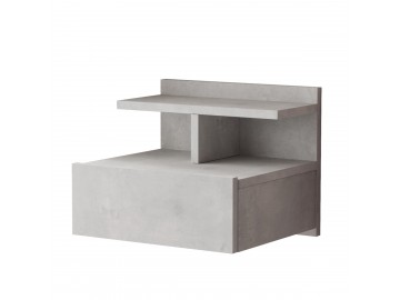PRUIT loftový noční stolek, beton
