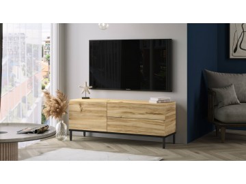 UDRIKU TV skříňka, barva dub Left + černá