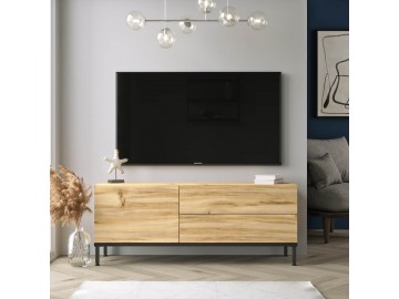 UDRIKU TV skříňka, barva dub Left + černá